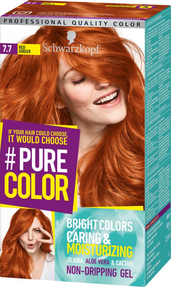 Schwarzkopf Pure Color 7.7 Red Ginger
