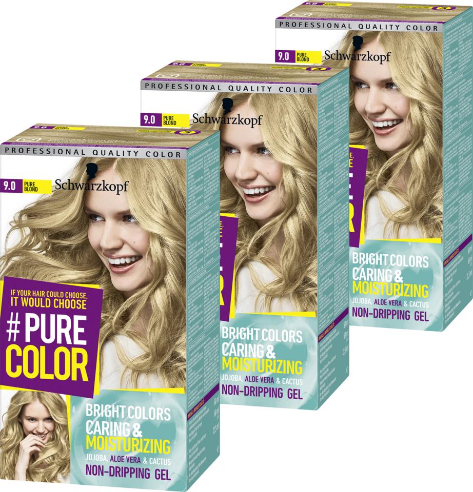 Schwarzkopf Pure Color 9.0 Pure Blond 3 Pack