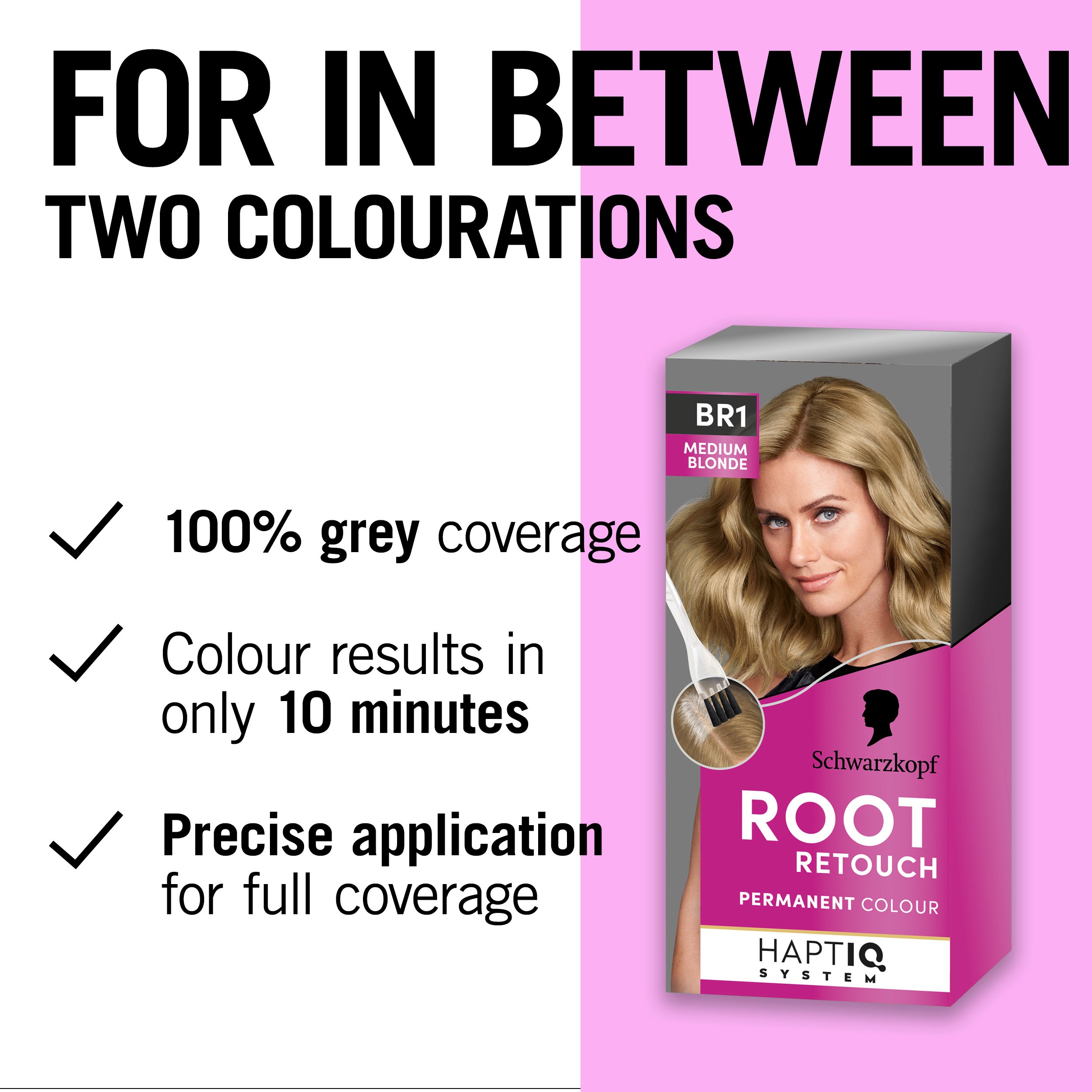 Schwarzkopf Root Retouch Permanent Color BR1 Medium Blonde (obrázok 3)
