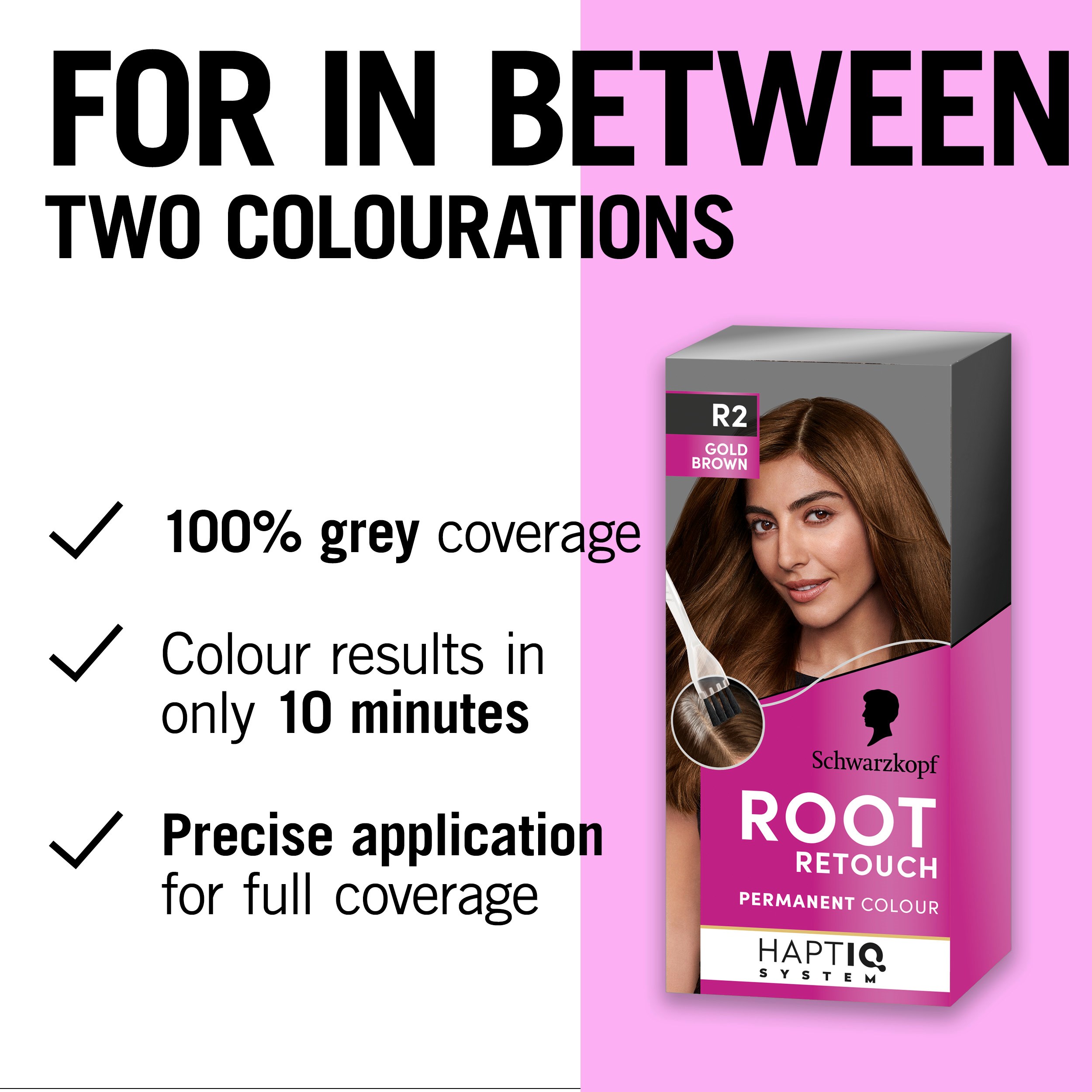 Schwarzkopf Root Retouch Permanent Color R2 Gold Brown (obrázok 3)