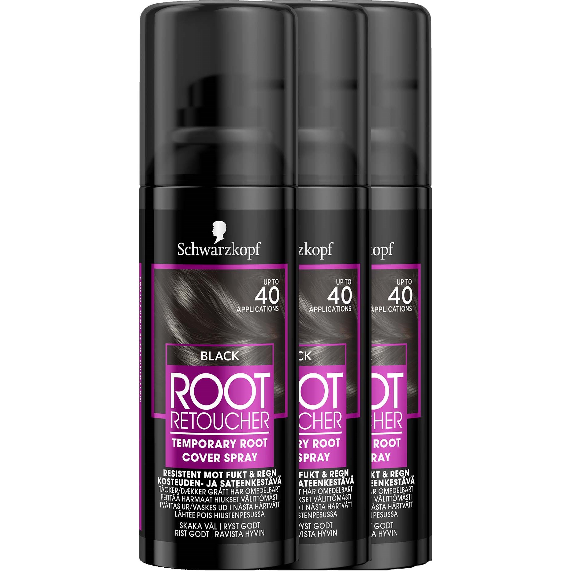 Schwarzkopf Root Retoucher  Black 3-pack