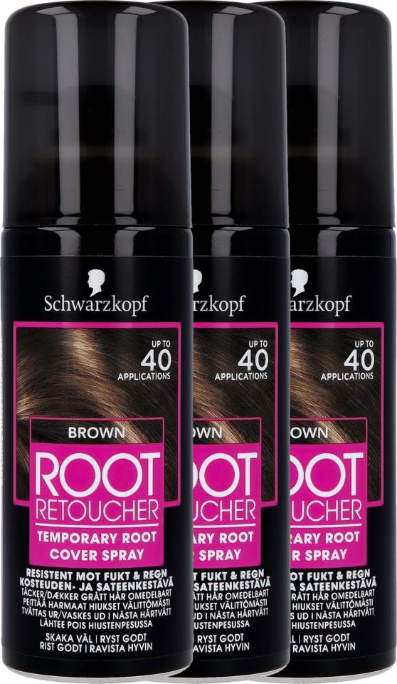 Schwarzkopf Root Retoucher Brown 3-pack