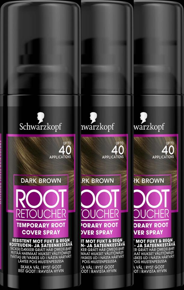 Schwarzkopf Root Retoucher Dark Brown 3-pack