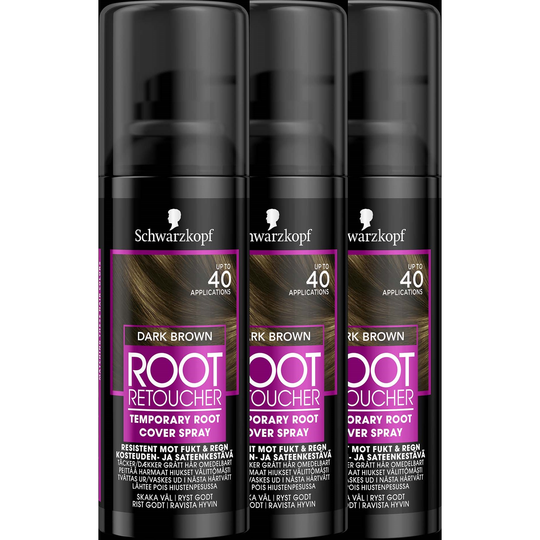 Schwarzkopf Root Retoucher  Dark Brown 3-pack