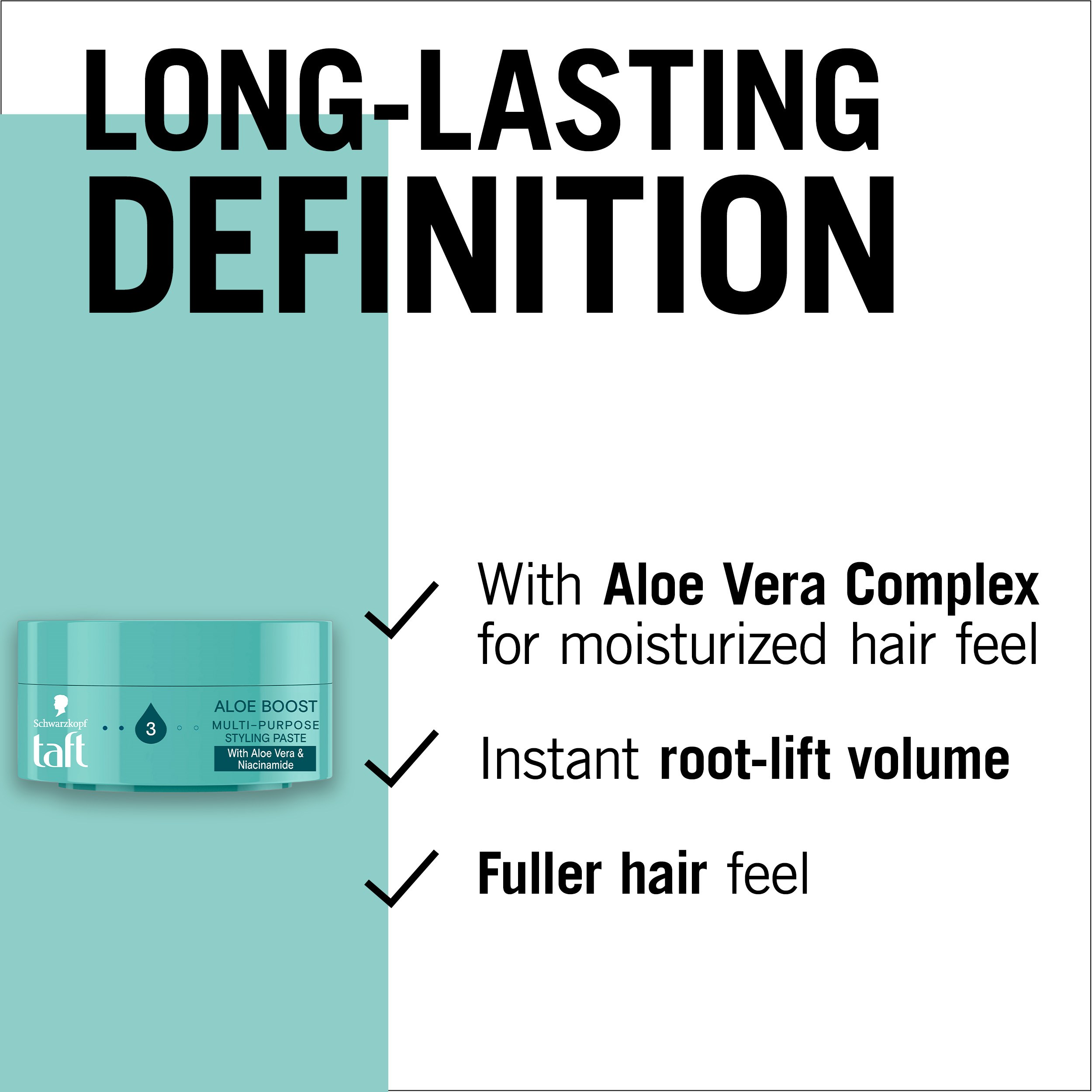 Schwarzkopf TAFT Aloe Boost Styling Paste (obrázok 4)