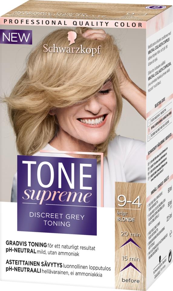 Schwarzkopf Professional Tone Supreme 9-4 Beige Blond
