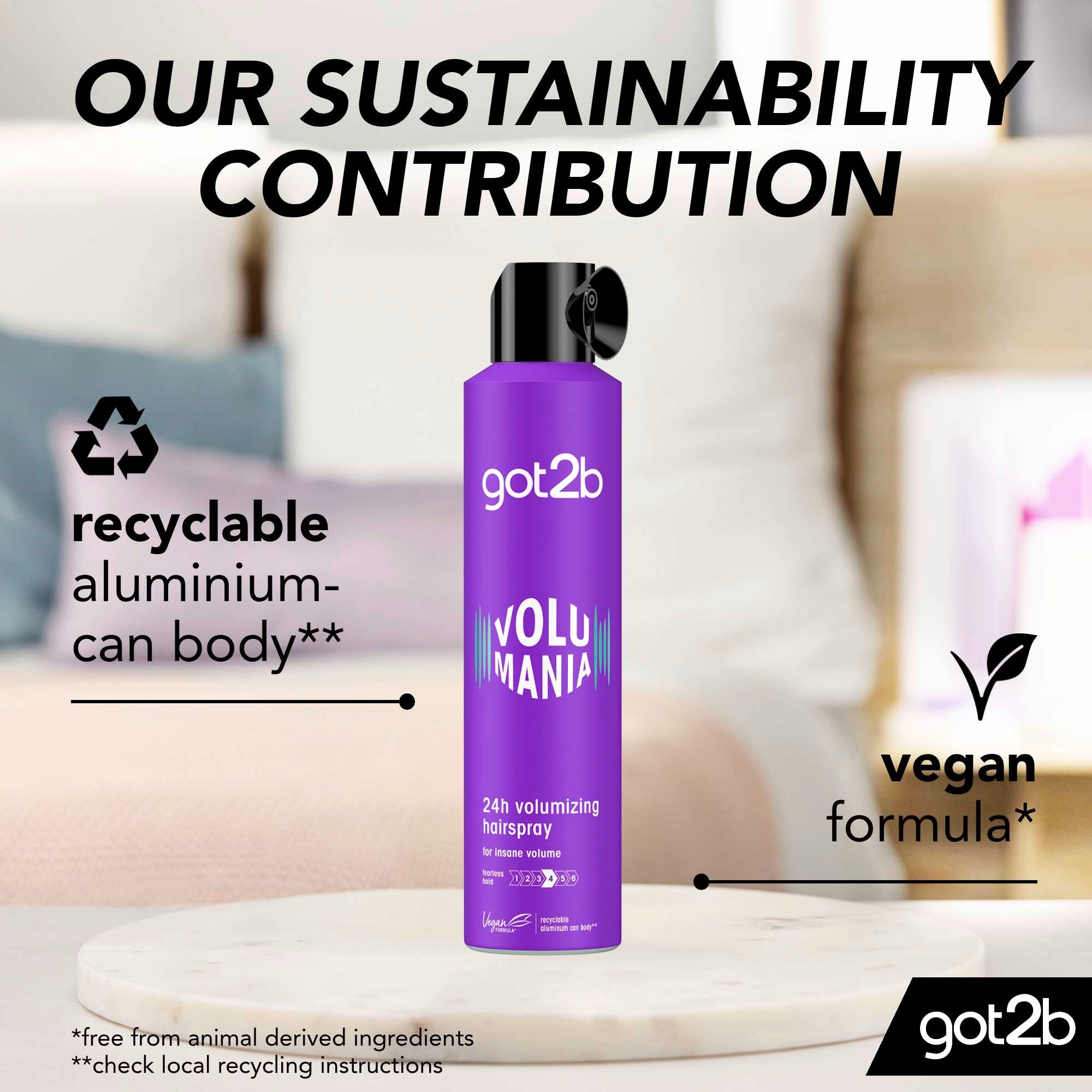 Schwarzkopf Got2b Volumania Hairspray 300 ml (obrázok 5)