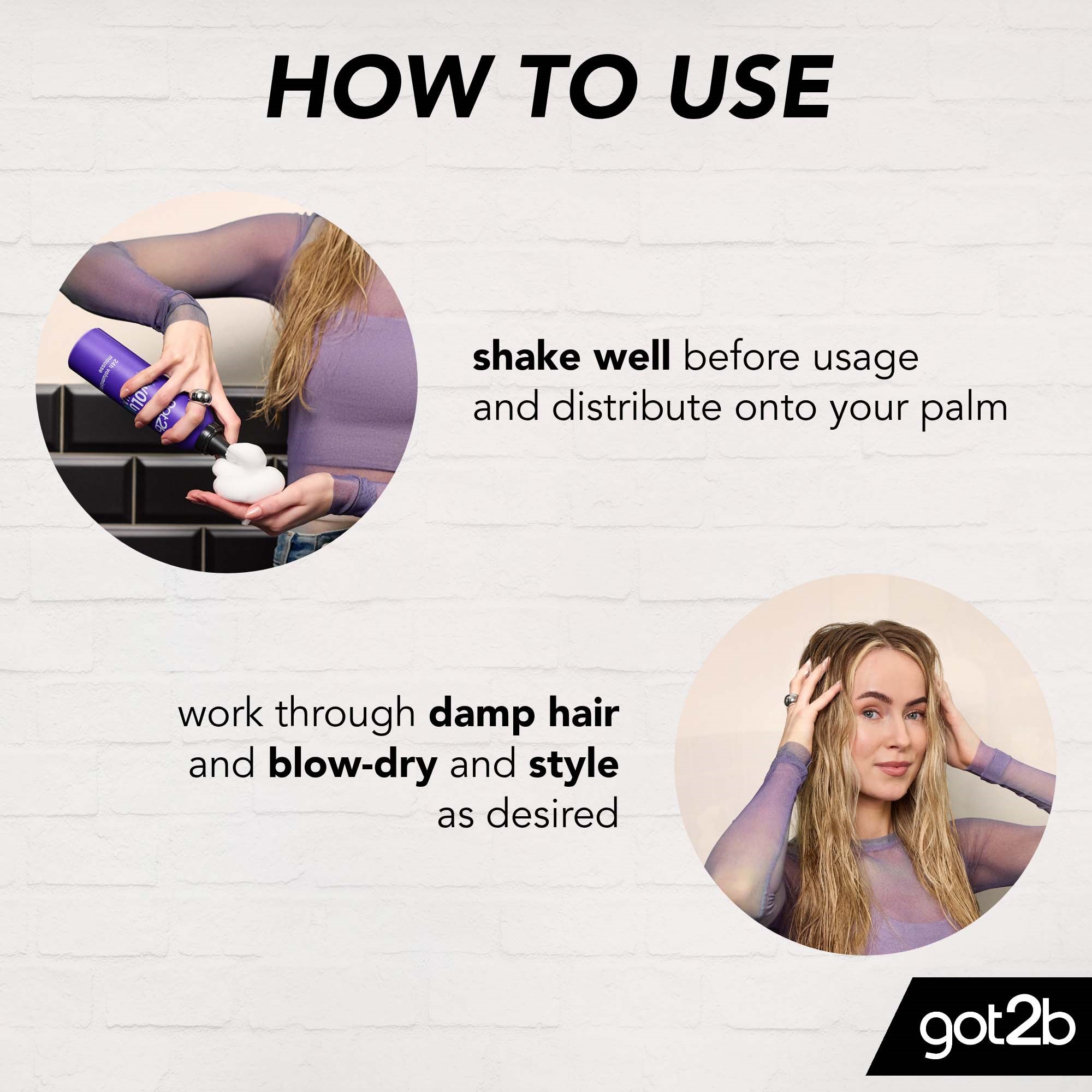 Schwarzkopf Got2b Volumania Mousse 250 ml (obrázok 3)