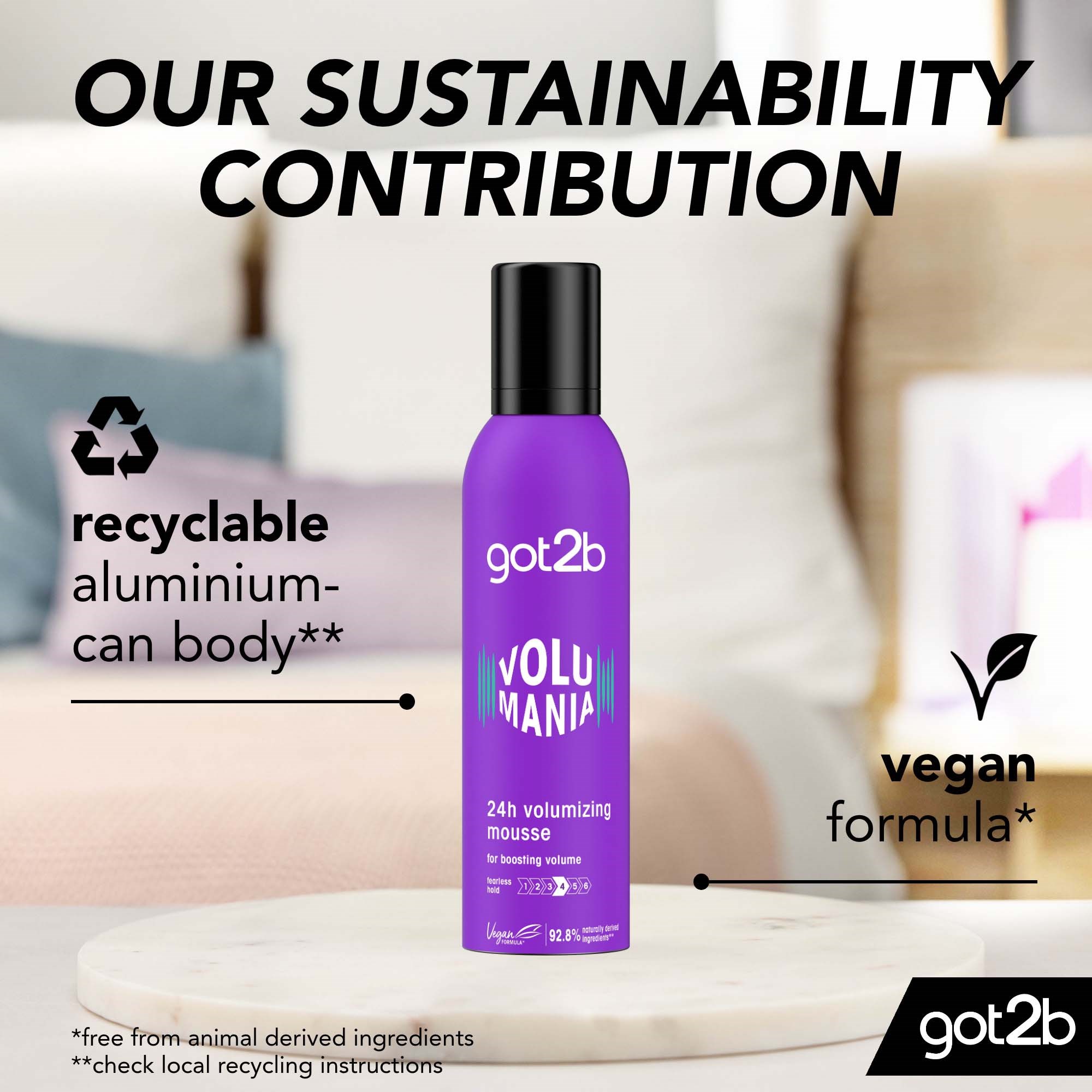 Schwarzkopf Got2b Volumania Mousse 250 ml (obrázok 5)