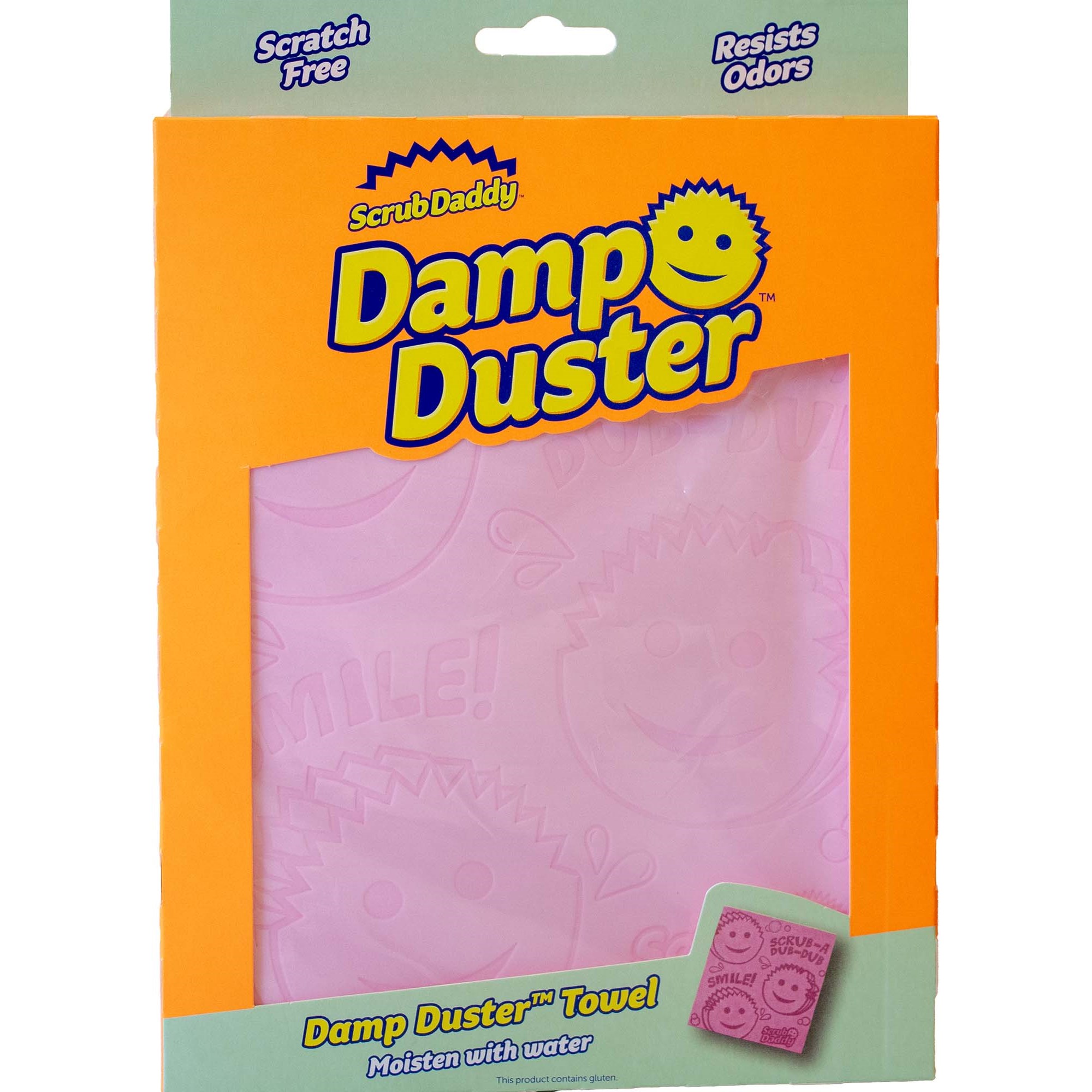 Scrub Daddy Damp Duster Towel Pink Pink billede