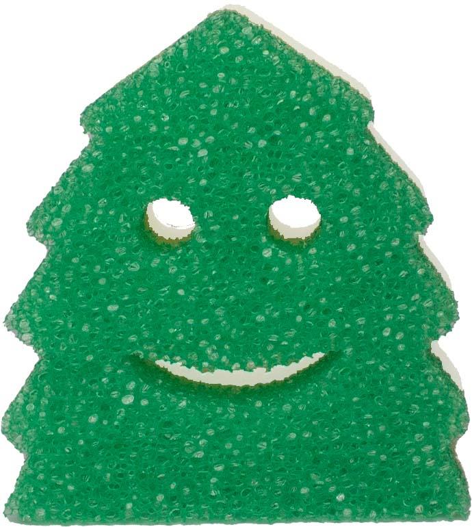Scrub Mommy: Christmas Tree (Case of 4), scrub, daddy, clean, cleaner, xmas,  christmas, xmas, sponge, sponges, kichen, 5060481021043