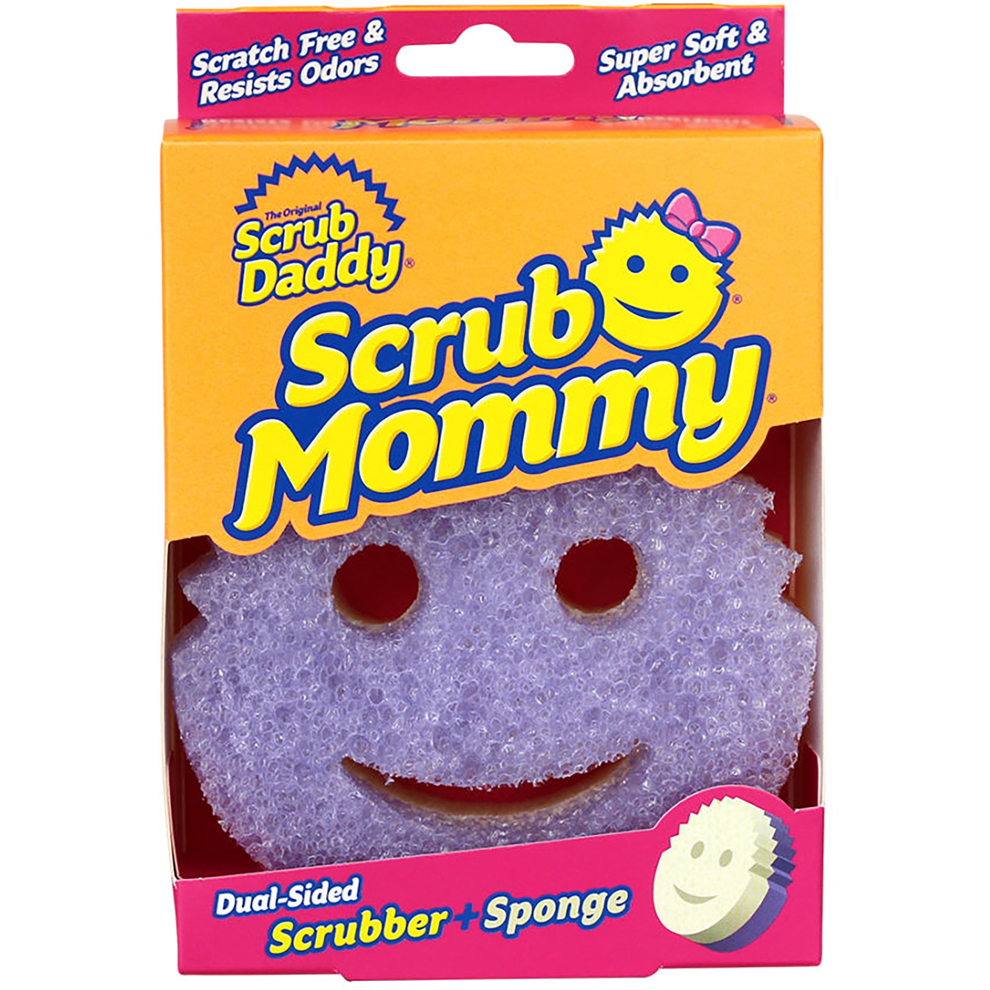 Scrub Daddy Scrub Mommy Dual-sided Scrubber + Sponge Violet