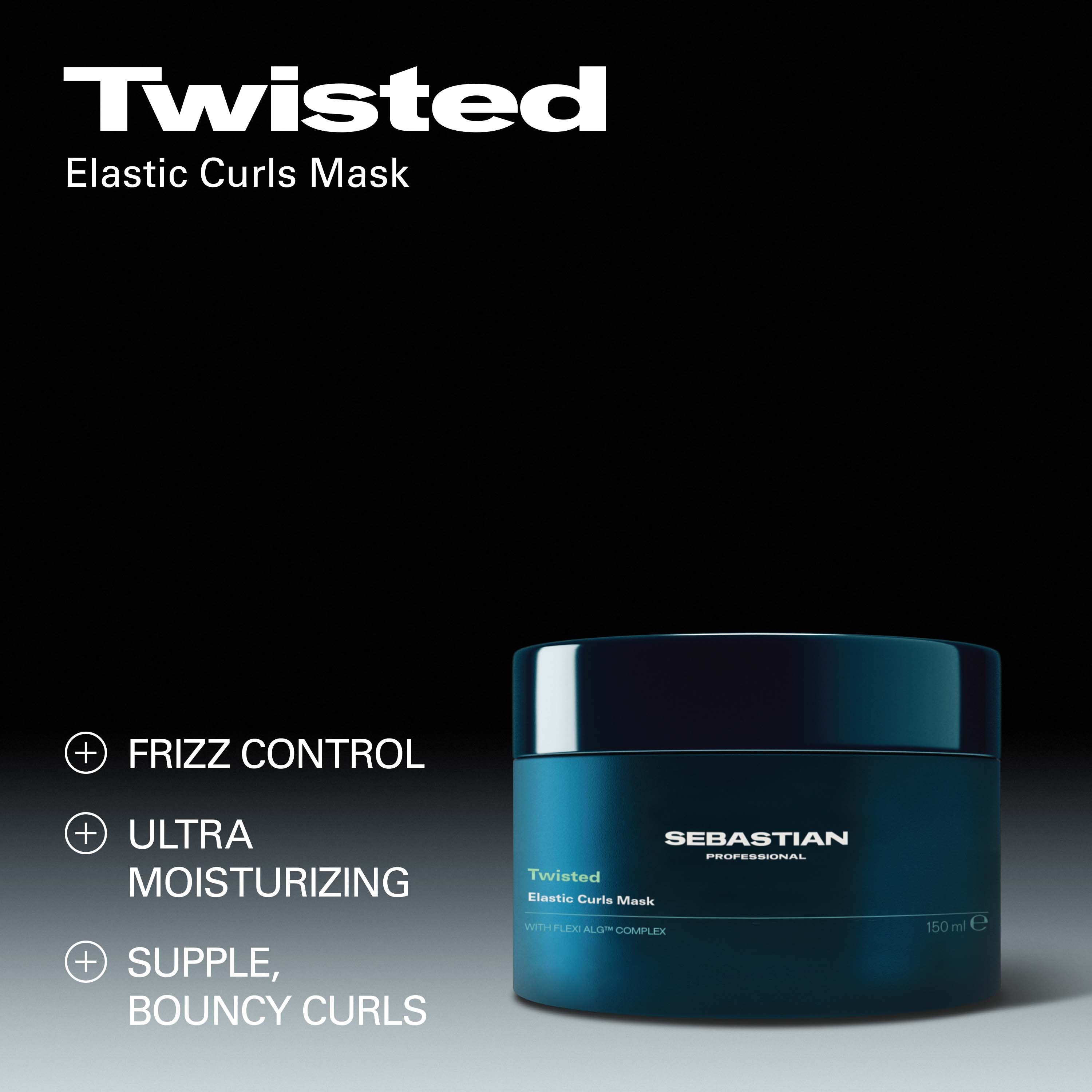 Sebastian Professional Twisted Elastic Curls Mask 150 ml (obrázok 3)