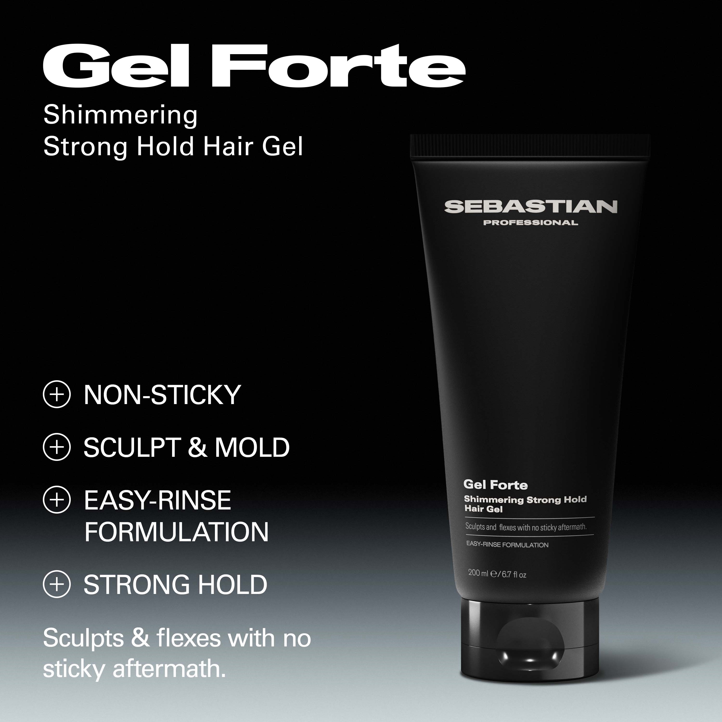 Sebastian Professional Styling and texture Gel Forte Shimmering Strong (obrázok 3)