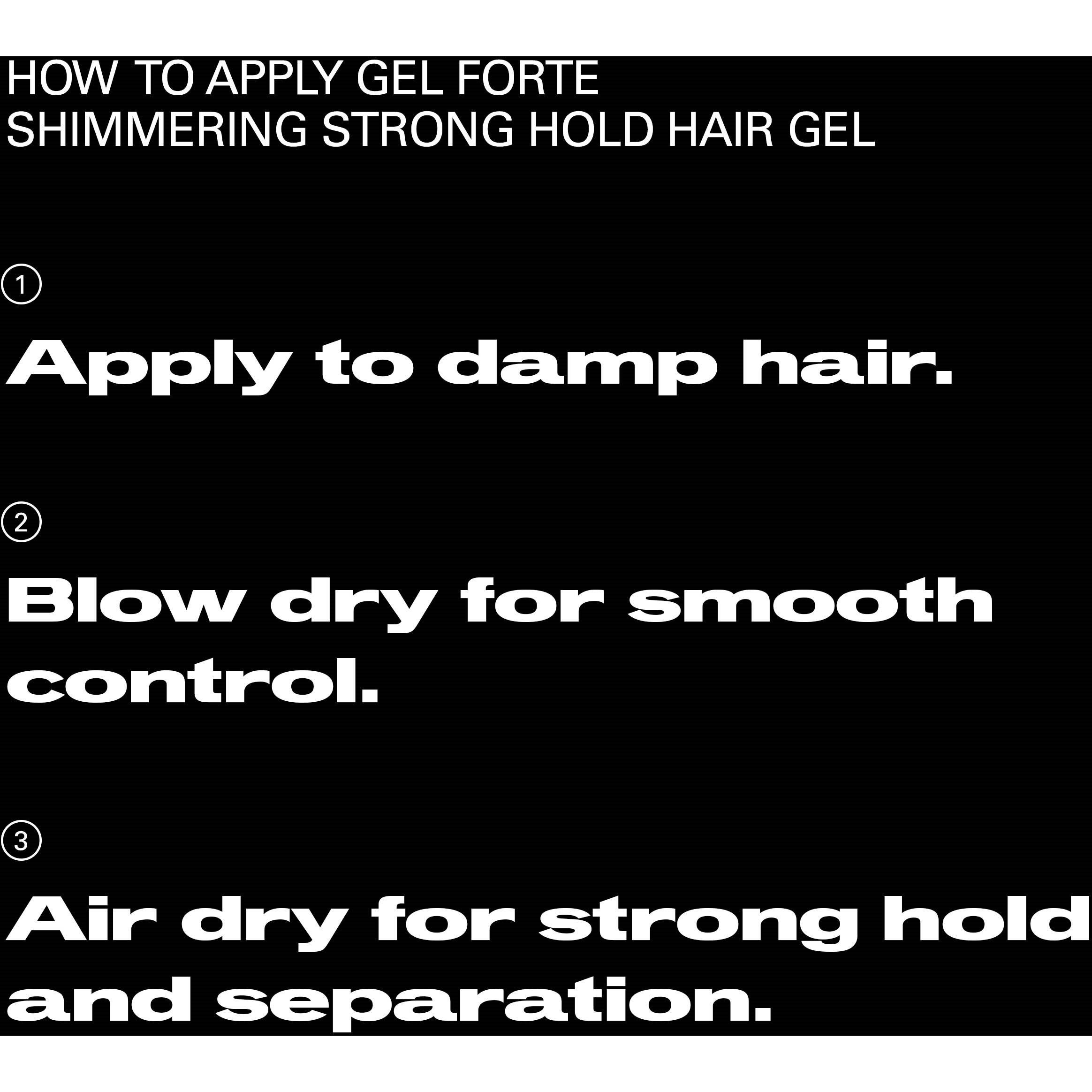 Sebastian Professional Styling and texture Gel Forte Shimmering Strong (obrázok 6)