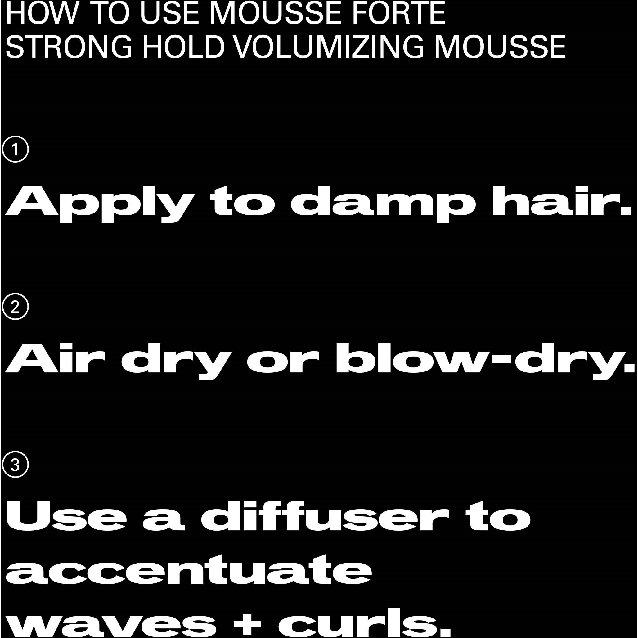 Sebastian Professional Styling and texture Mousse Forte Strong Hold Vo (obrázok 5)