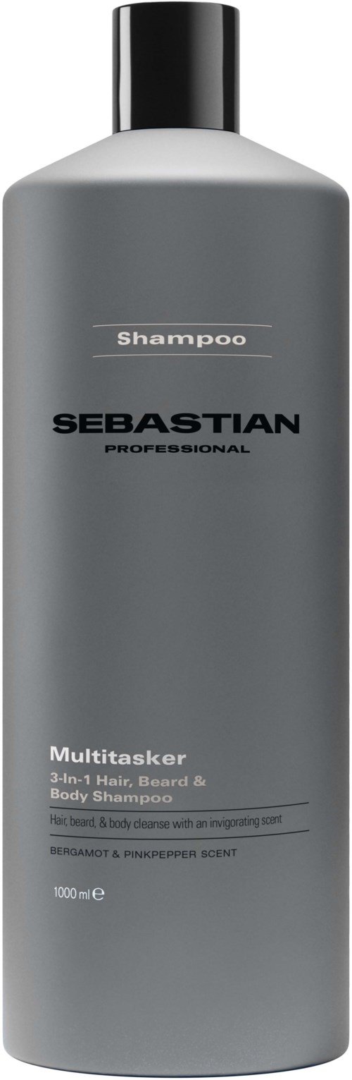 Sebastian Professional Multitasker for Men 3-in-1 Hair, Beard and Body Shampoo 1000 ml