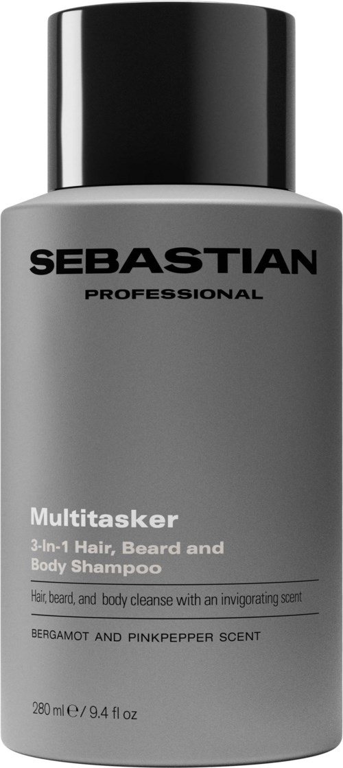 Sebastian Professional Multitasker for Men 3-in-1 Hair, Beard and Body Shampoo 280 ml