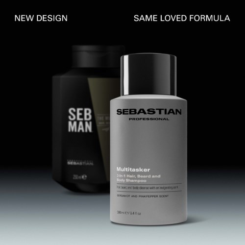 Sebastian Professional Multitasker for Men 3-in-1 Hair, Beard and Body Shampoo 280 ml