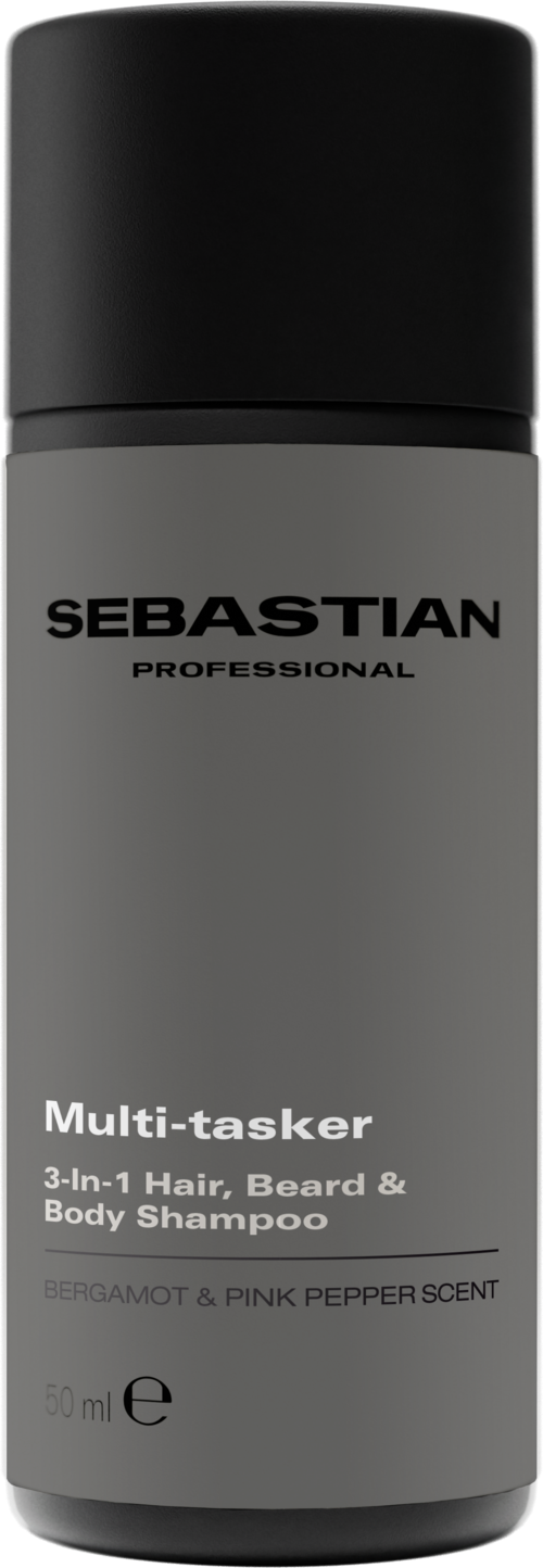 Sebastian Professional Multitasker for Men 3-in-1 Hair, Beard and Body Shampoo 50 ml