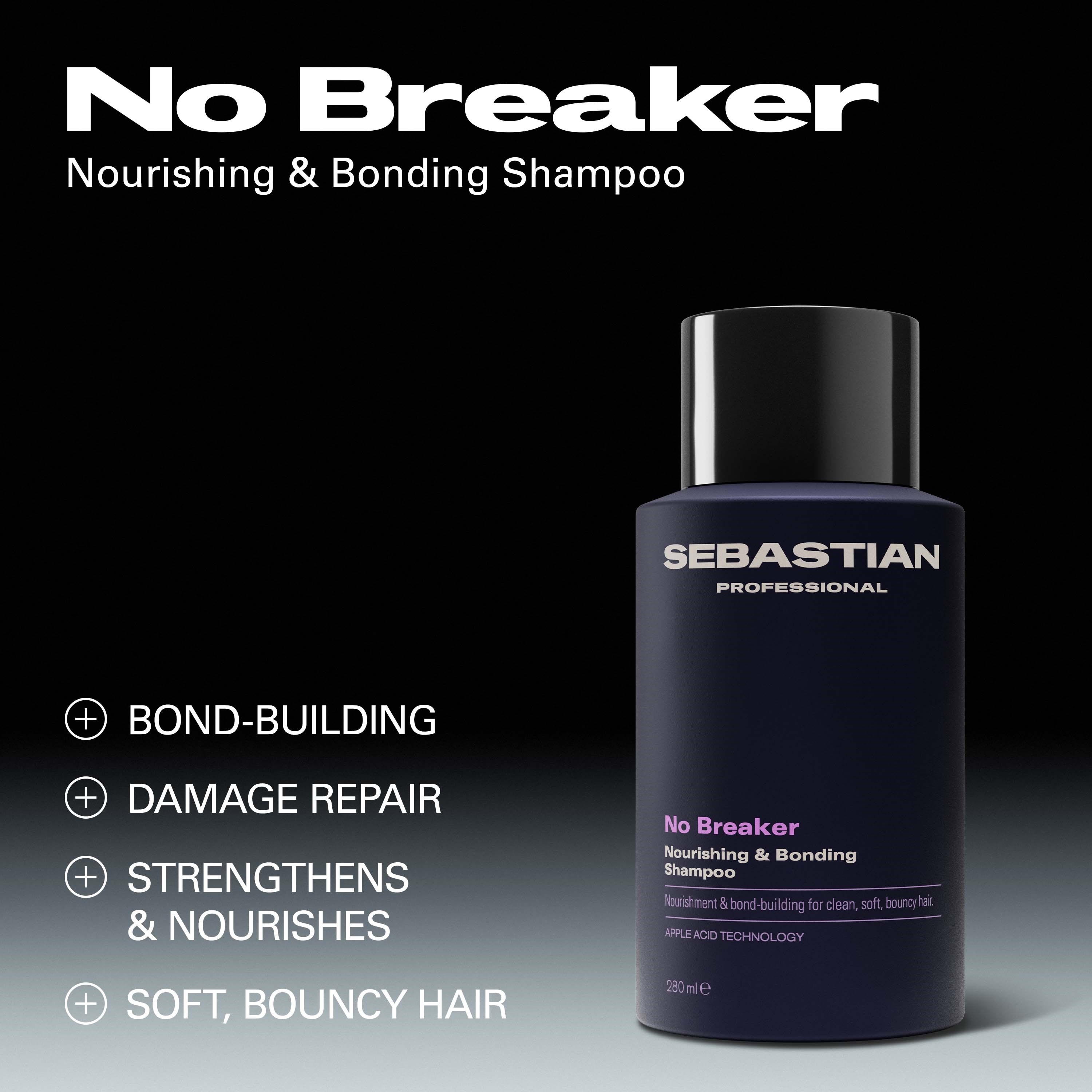 Sebastian Professional No.Breaker Nourishing & Bonding Shampoo 280 ml (obrázok 3)