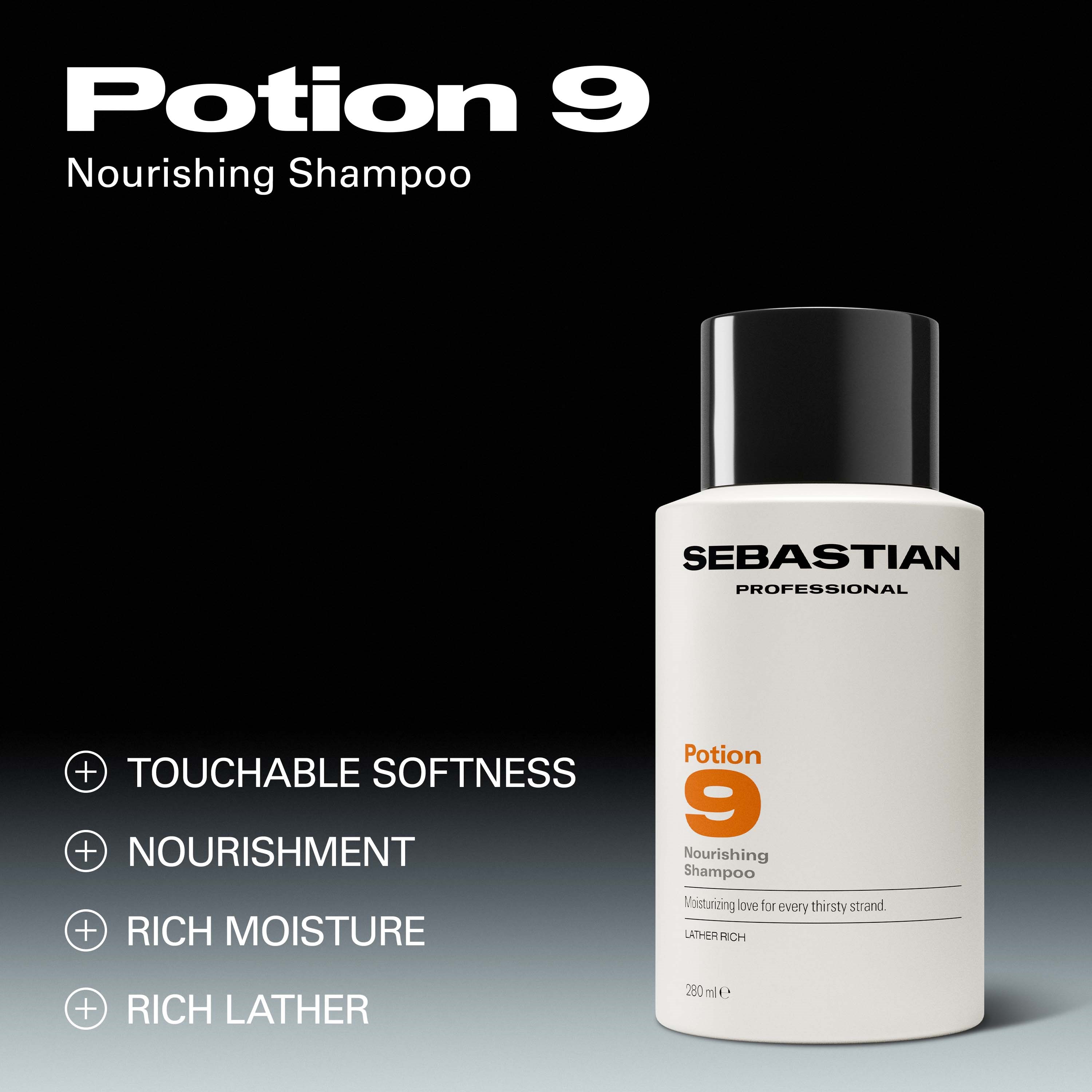 Sebastian Professional Potion 9 Nourishing Shampoo 280 ml (obrázok 3)