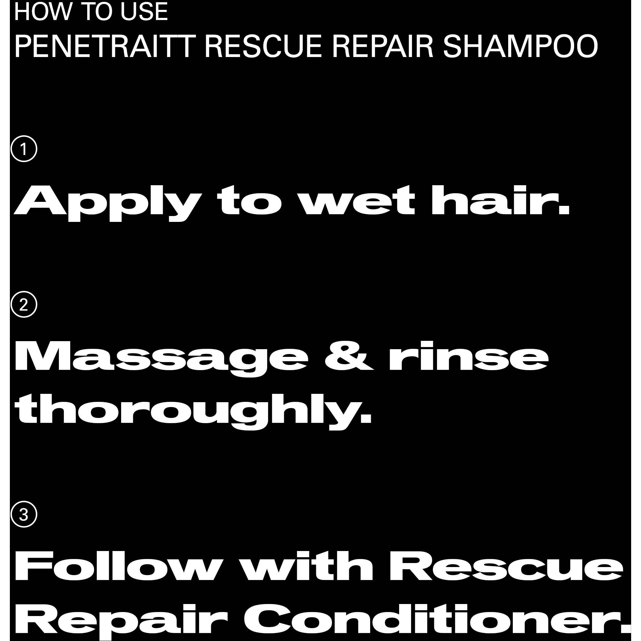 Sebastian Professional Penetraitt Rescue Repair Shampoo 280 ml (obrázok 5)