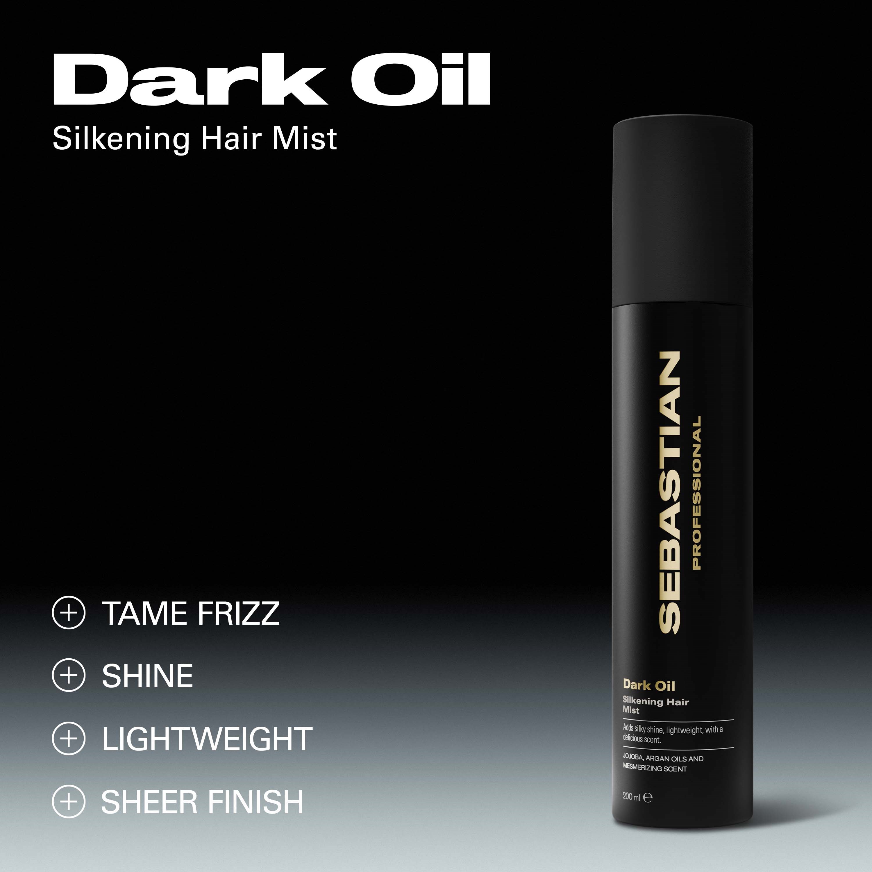 Sebastian Professional DarkOil Silkening Hair Mist 200 ml (obrázok 3)
