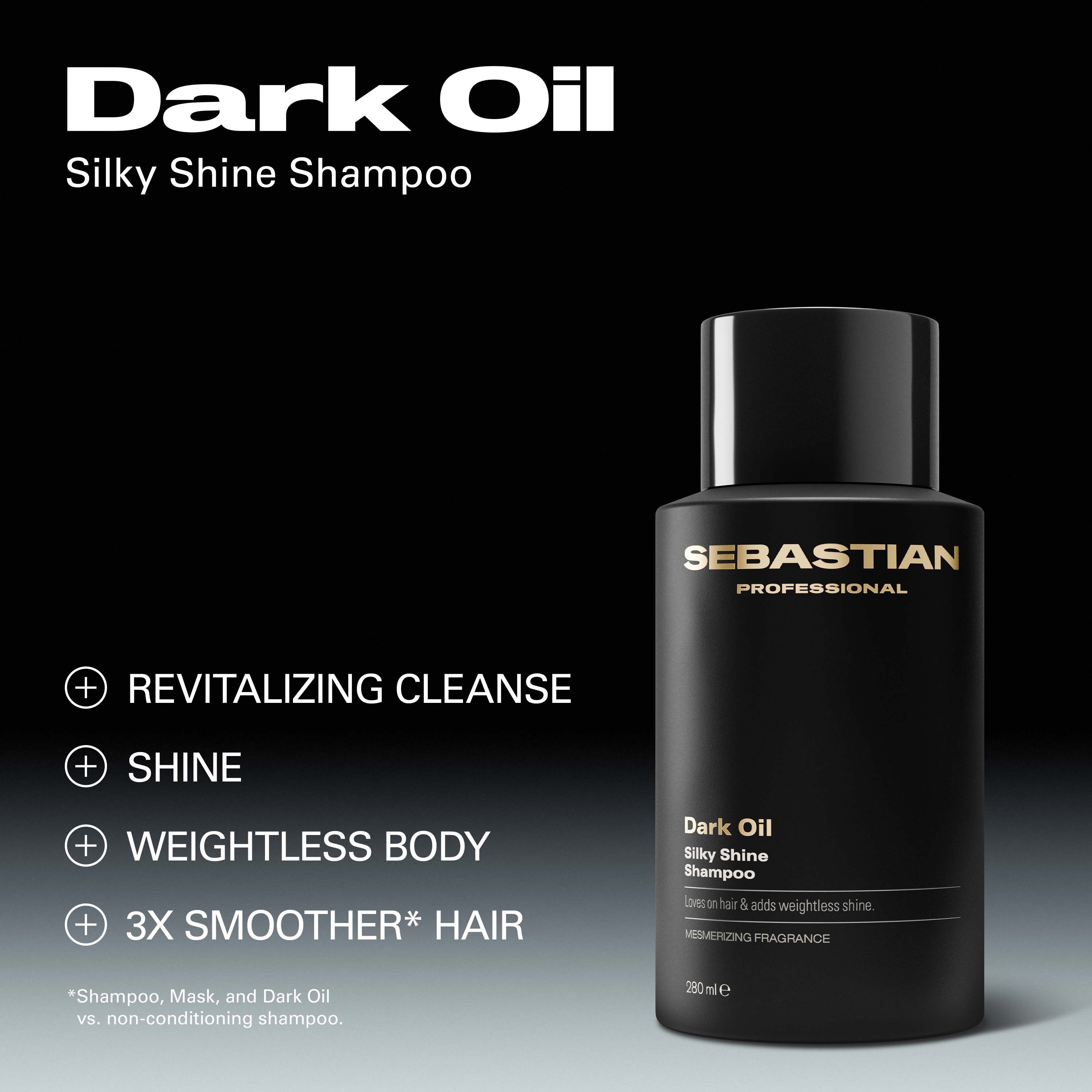 Sebastian Professional DarkOil Smooth and Shine Shampoo 280 ml (obrázok 3)