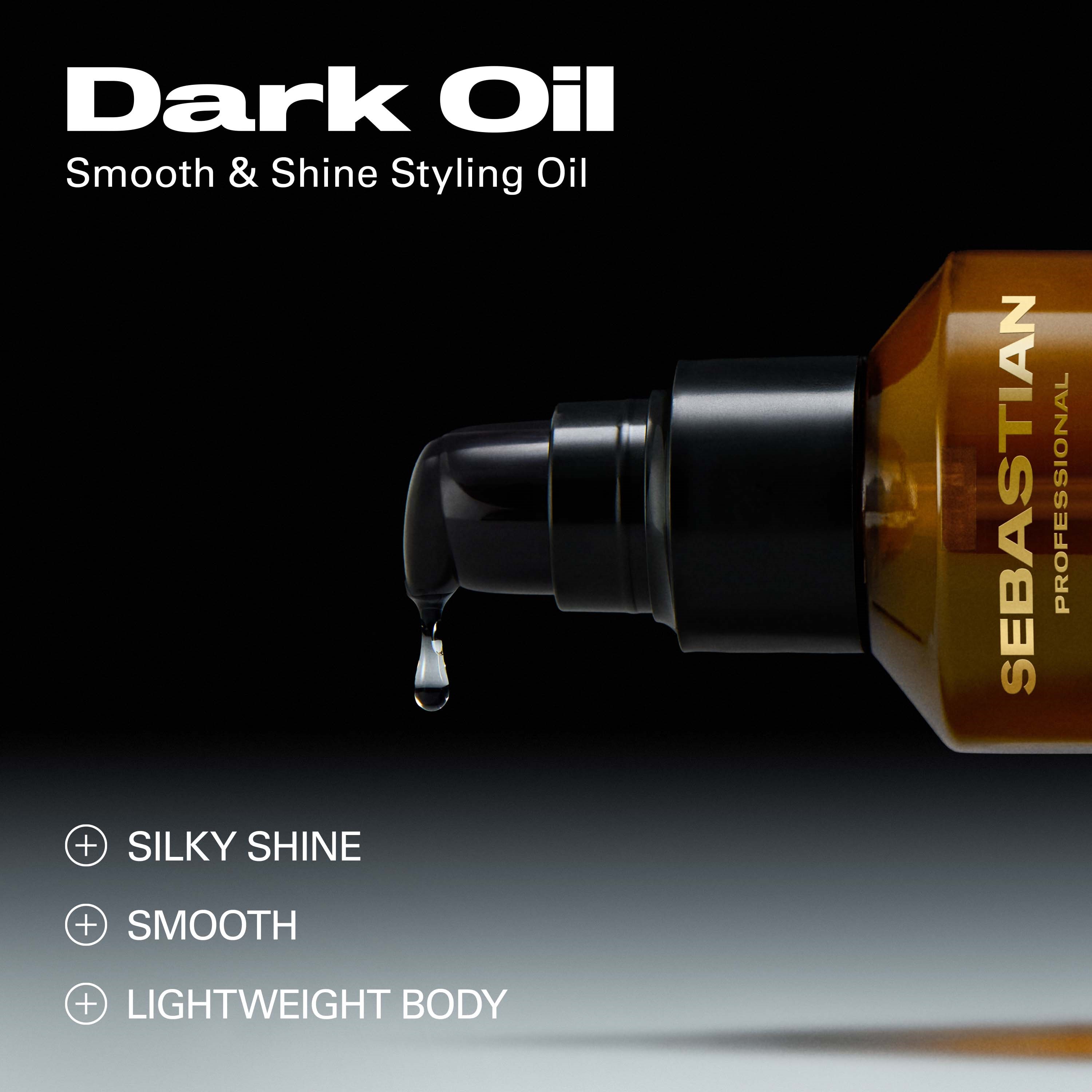 Sebastian Professional DarkOil Smooth and Shine Styling Oil 100 ml (obrázok 4)