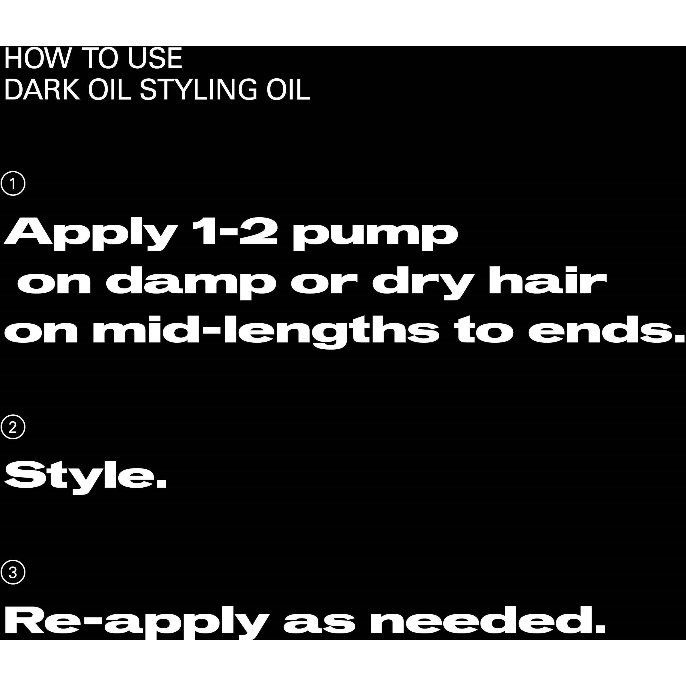 Sebastian Professional DarkOil Smooth and Shine Styling Oil 100 ml (obrázok 6)