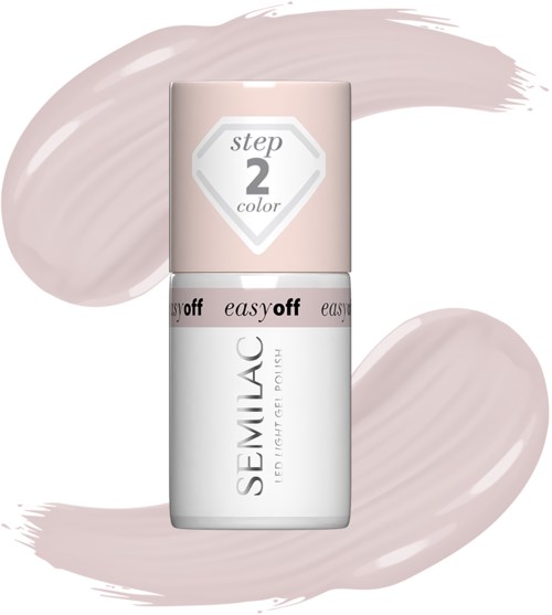 SEMILAC Easy Off LED Light Gel Polish Almond Milk