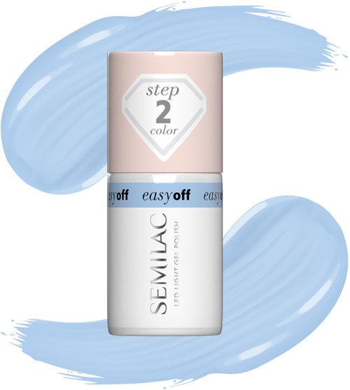 SEMILAC Easy Off LED Light Gel Polish Azul Blue