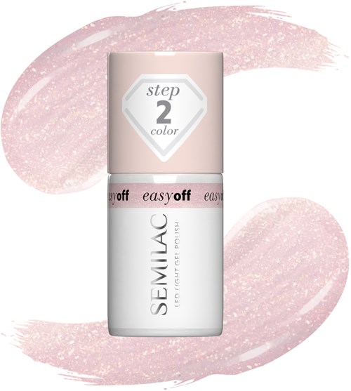 SEMILAC Easy Off LED Light Gel Polish Glazed Milk