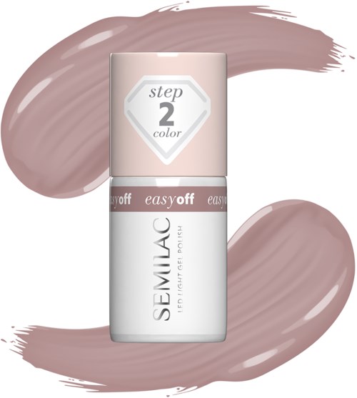 SEMILAC Easy Off LED Light Gel Polish Mocha Cream