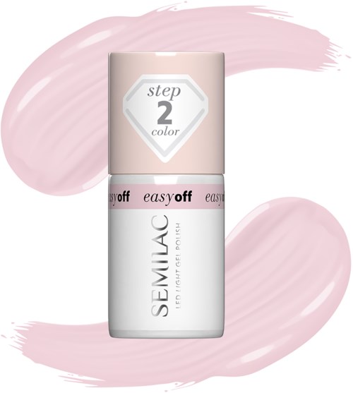 SEMILAC Easy Off LED Light Gel Polish Pink Marshmallow