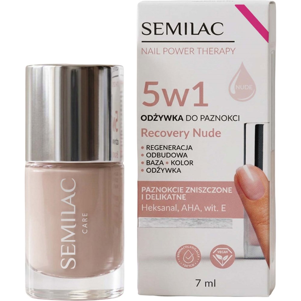 SEMILAC SEMILAC Nail Conditioner Nail Power Therapy 5In1 Recovery Nude