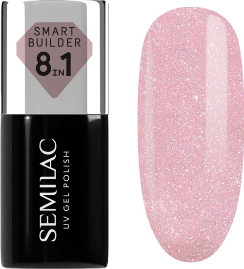 SEMILAC Smart Builder 805 Glitter Dirty Nude Rose