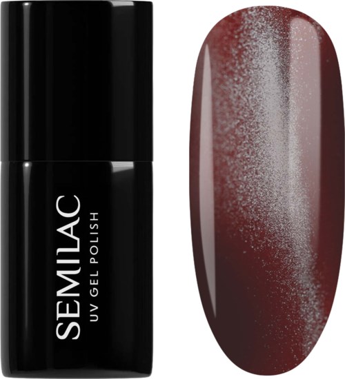 SEMILAC UV Gel Polish 738 Cherry Choco Jelly Gloss
