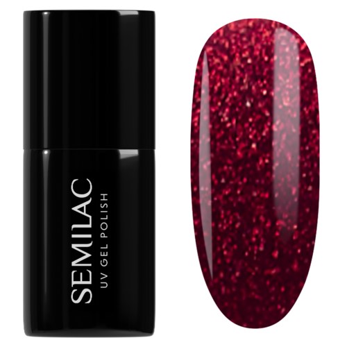 SEMILAC UV Gel Polish Holly Berry Red