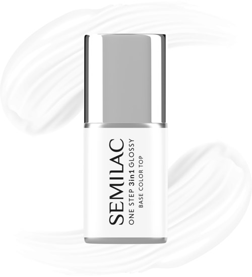 SEMILAC UV Gel Polish One Step 3in1 Glossy S110 The White