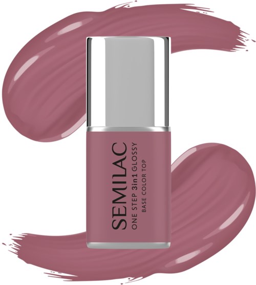 SEMILAC UV Gel Polish One Step 3in1 Glossy S201 Earth Pink