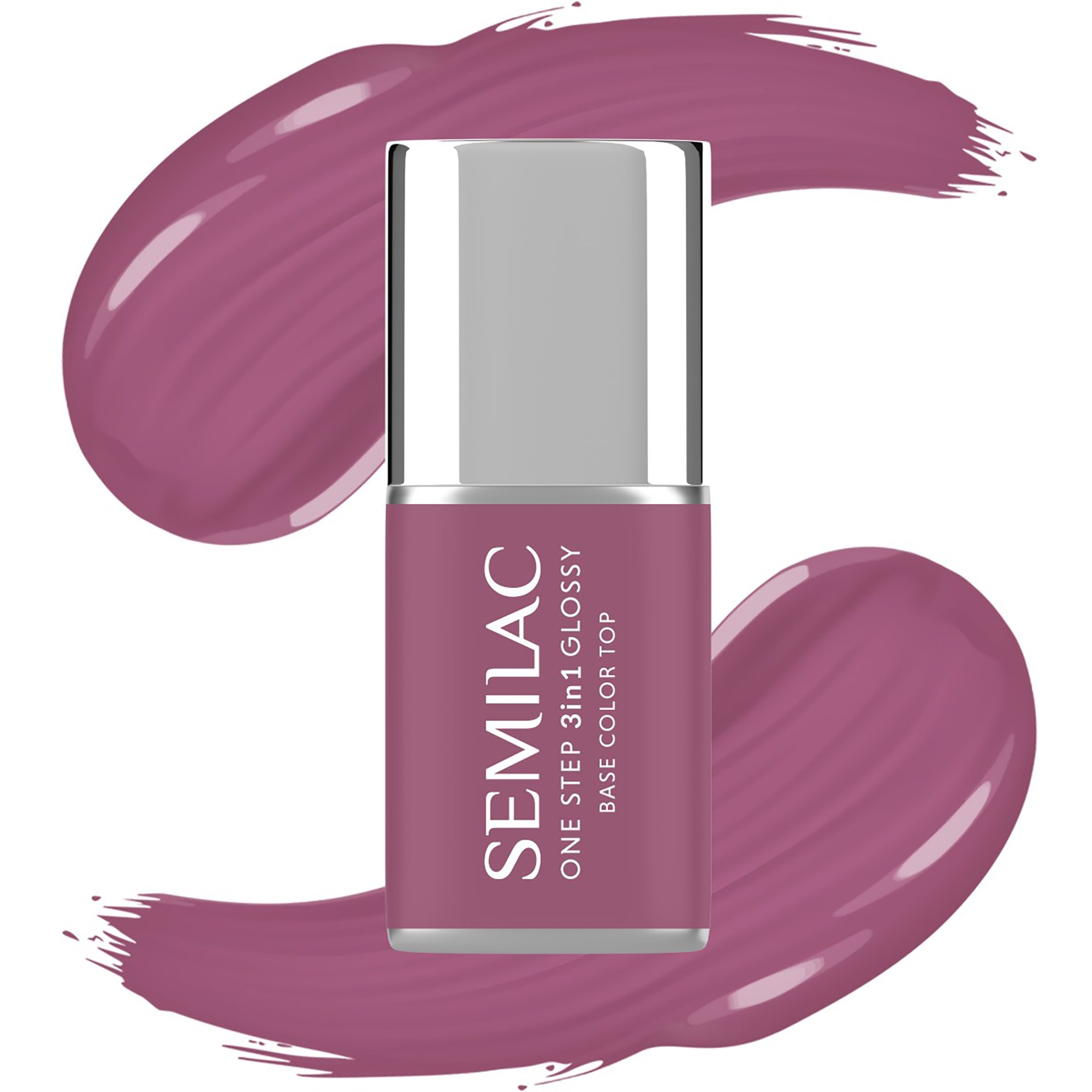 SEMILAC UV Gel Polish One Step 3in1 Glossy S205 Purple Beige