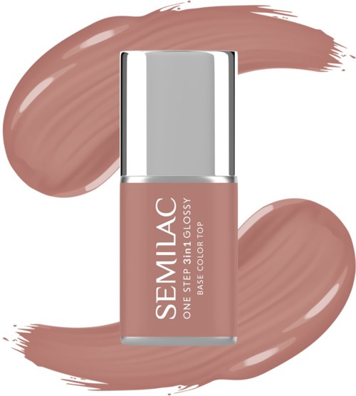 SEMILAC UV Gel Polish One Step 3in1 Glossy S235 Peach Beige