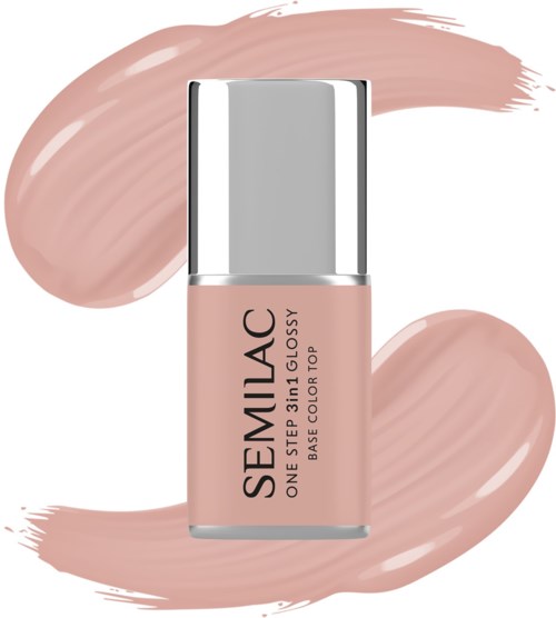 SEMILAC UV Gel Polish One Step 3in1 Glossy S450 Light Peach