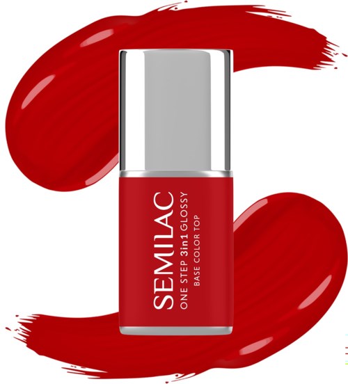 SEMILAC UV Gel Polish One Step 3in1 Glossy S530 Scarlet