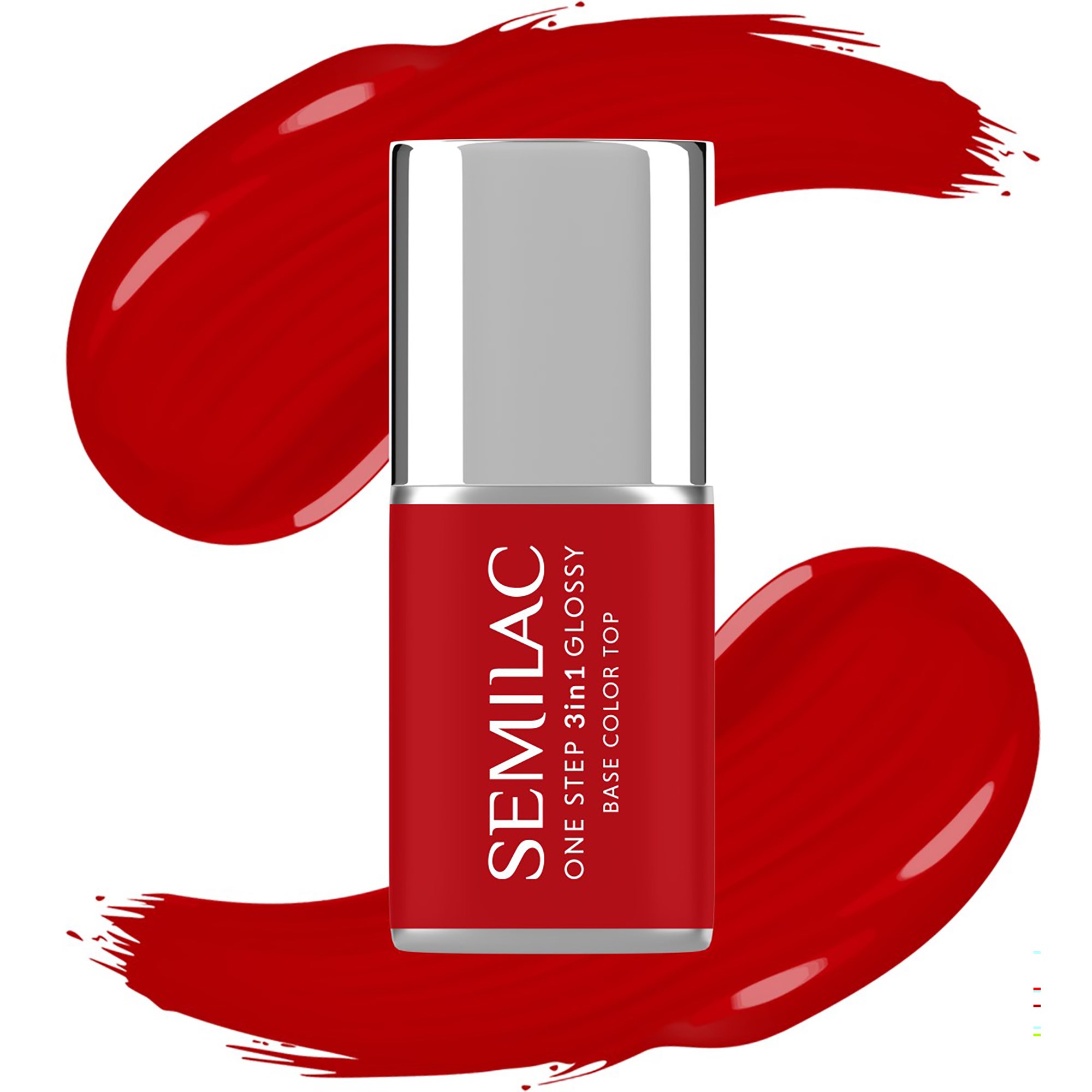SEMILAC UV Gel Polish One Step 3in1 Glossy S530 Scarlet