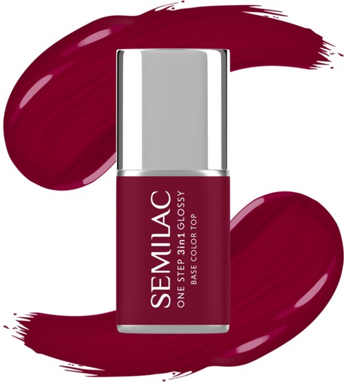 SEMILAC UV Gel Polish One Step 3in1 Glossy S570 Dark Raspberry
