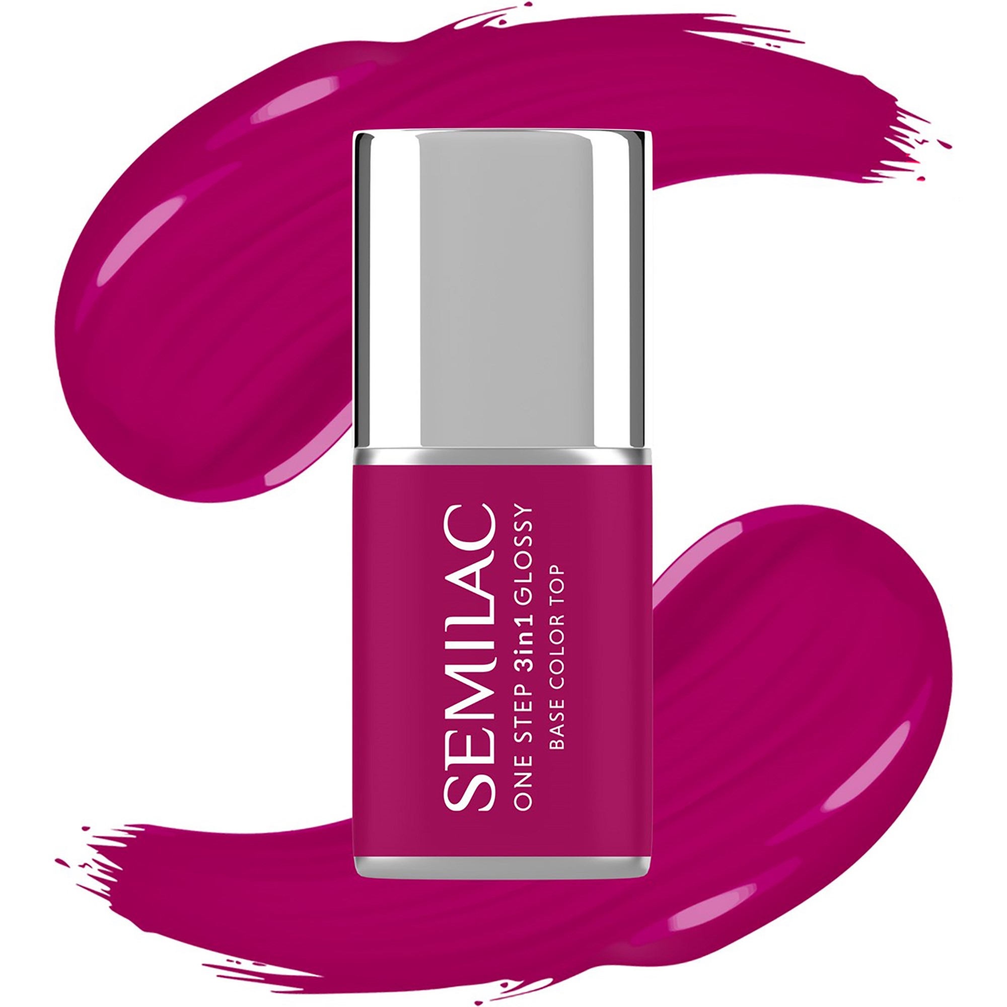 SEMILAC UV Gel Polish One Step 3in1 Glossy S595 Bright Purple