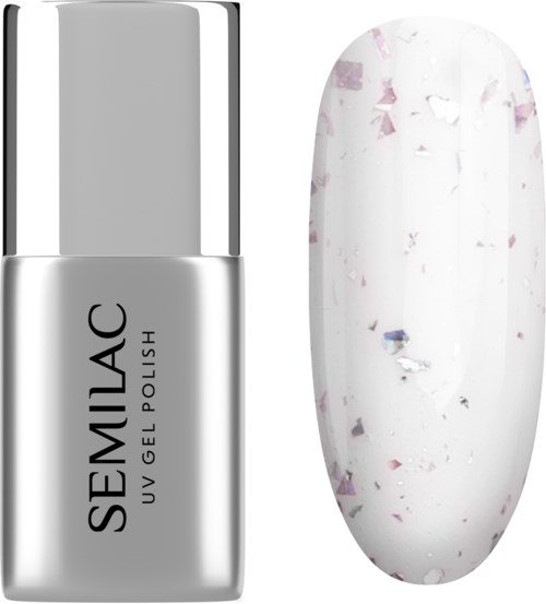 SEMILAC UV Gel Top T22 Hybrid Polishes Flower Flakes 7 ml